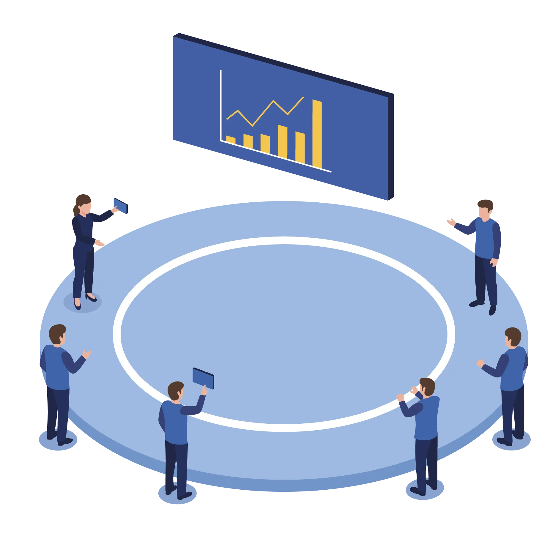 Illustration de graphiques futuristes